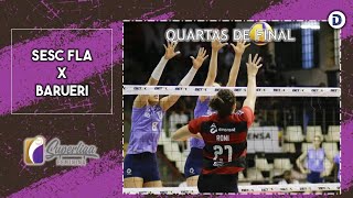 Sesc Flamengo x Barueri  QUARTAS DE FINAL Jogo 1  Melhores Momentos  Superliga Feminina 2324 [upl. by Aizirk]