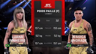 UFC Classic Luana Pinheiro vs Jessica Andrade  FULL FIGHT [upl. by Lanod]