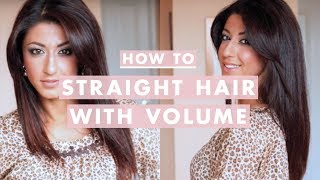 How To Straight Hair with Volume [upl. by Africah456]