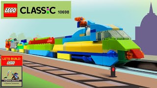 LEGO 10698 Train MOC 🚄🚆 How to Build Cargo Train from Lego Classic 💰💲 Save Money amp Space with Lego 👍 [upl. by Gloriane576]