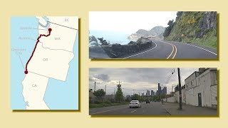 Crescent City CA to Everett WA  A Complete Real Time Road Trip [upl. by Narmis]