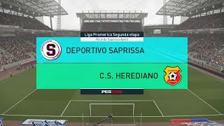 PES 2018 modo carrera jugador liga Promerica 20 Deportivo Saprissa vs Club Sport Herediano [upl. by Torrin]