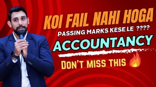 How to get Passing Marks in Accountancy Exam  Backbenchers Strategy  Class 12  Boards 2024 [upl. by Bore]