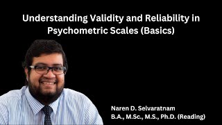 Understanding Validity and Reliability in Psychometric Scales Basics [upl. by Ahsetel]