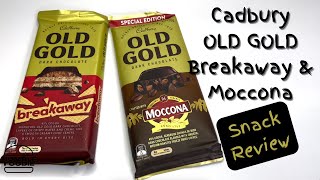 Cadbury OLD GOLD Moccona Special Edition and Breakaway Chocolate Blocks Snack Review [upl. by Nednyl]