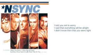 NSync 08 I Want You Back Lyrics [upl. by Akili887]