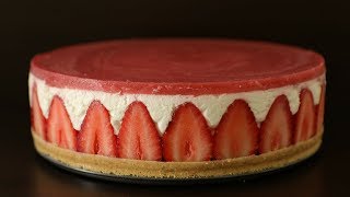 NoBake Strawberry cheesecake Recipe  How to Make Strawberry cheesecake [upl. by Ushijima]