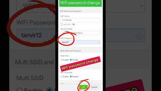 Wifi password change  How to wifi password change wifi password [upl. by Itsrik843]