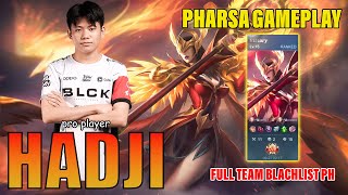 BLACKLIST HADJI  PHARSA GAMEPLAY FULL TEAM BLACKLIST VS SUPREME GROCK  MOBILE LEGENDS [upl. by Itram223]