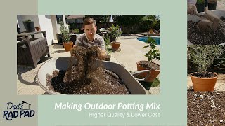 DIY Outdoor Potting Soil Mix For Cheap Potting An Olive Tree [upl. by Giordano]