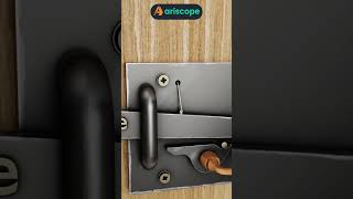 ariscope Smart Wooden Door Latch with Hidden Unlock Option [upl. by Rosenbaum]