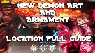 GUIDE ❆NEW DEMON ART AND ARMAMENT amp LOCATION  ANIME FIGHTING SIMULATOR [upl. by Salter]