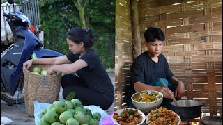 goodhearted man  Help Single Mother Cook  Harvesting Guava  Ly Tieu Nu [upl. by Eiddet]