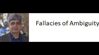 Fallacies of Ambiguity and its types [upl. by Amilas]