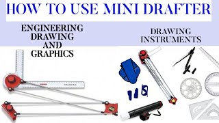 How to use mini drafter in Engineering Drawing [upl. by Eninaej]