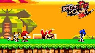 SSF2 Mods Tails and Knuckles vs Sonic [upl. by Agem]