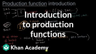 Introduction to production functions  APⓇ Microeconomics  Khan Academy [upl. by Adnaw92]