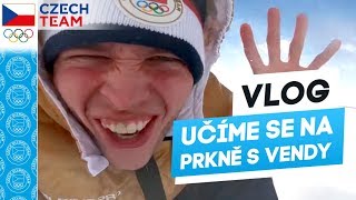 Učíme se na snowboardu s naší hvězdou  VLOG [upl. by Najed274]