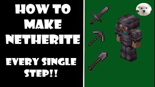 How to make netherite EVERY single step in 121 [upl. by Hsitirb350]