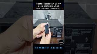 3 formas de conectar la tv a cualquier amplificador video completo en este canal shorts [upl. by Ayamat]