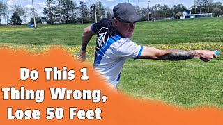 Incorrect Head Position Will Cost You 50 Feet of Backhand Driving Distance in Disc Golf [upl. by Preston]