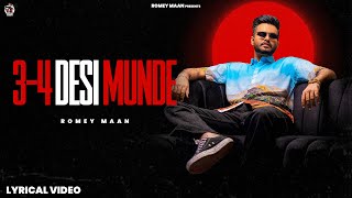 34 Desi Munde  Romey Maan  Beat Boi Deep  Latest new punjabi songs 2021 [upl. by Repip]