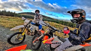 KTM 150 Battle  SX Vs EXC [upl. by Tanner299]