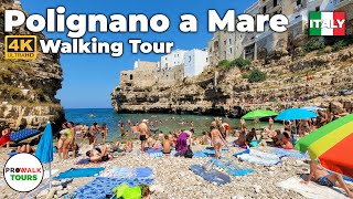 Polignano a Mare  Walking Tour  4K  with Captions [upl. by Nirred]