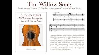 The Willow Song solo classical guitar [upl. by Sharai]