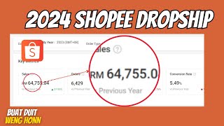 Cara Mula Dropship Shopee 2024  Cara Jana Duit Dengan Dropship l Strategy Untuk Pemula [upl. by Venetia137]