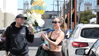 Olivia Wilde Declines Early Birthday Flowers After Gym Session [upl. by Nitsugua]