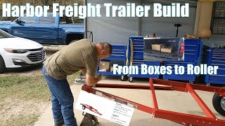 Harbor Freight Trailer Build Ep 2 [upl. by Iaras]