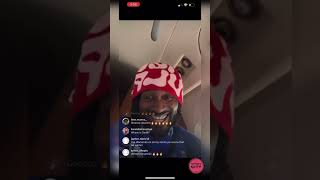 LIL DURK DISSES FYNDEE BOY “ LOOK AT FYNDEE BOY HE TOUCH ON LIL BOYS THAT BOY A PLE “ ON IG LIVE [upl. by Nomolos32]