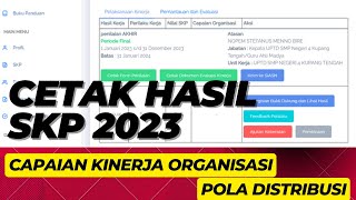 Cara Cetak Hasil SKP pada eKinerja BKN Tahun 2023 [upl. by Uriel560]