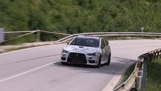 EHCC Dobsinsky Kopec 2014  Oskar Benes  Mitsubishi Evo X MotoRecordspl [upl. by Yme]