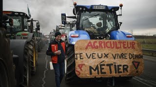 Französische Landwirte blockieren Paris [upl. by Isak]