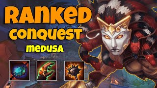 MEDUSA ADC  BUILD DESTRUCTORA DE MUNDOS  TottiGR  SMITE MASTER RANKED CONQUEST SEASON 11 [upl. by Winnifred439]