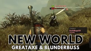 Greataxe  Blunderbuss PVP  New World Aeternum [upl. by Catima529]