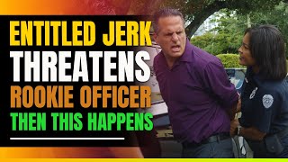 Entitled Politician Threatens Rookie Officer Then This Happens [upl. by Beverlie719]