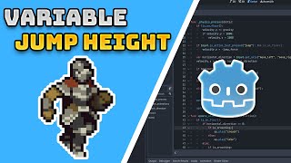 2D Platformer Variable Jump Height Godot 4 [upl. by Jankell190]