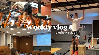 Weekly vlog 8  run hardcore séance pecsdos et cours de médecine [upl. by Dihgirb]