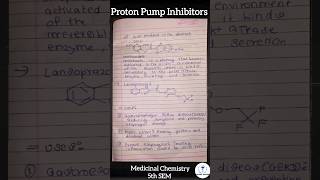 PROTON PUMP INHIBITORS medicinalchemistry 5thsemester shorts ytshorts viralshorts pharmacy [upl. by Hi]