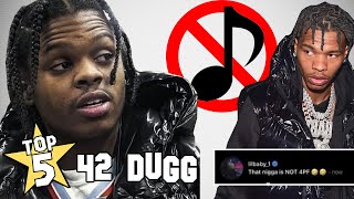 42 Dugg Dropped By 4PF amp Lil Baby  Top 5 Before They Were Famous Facts [upl. by Asik609]