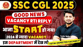 SSC CGL 2025  SSC CGL VACANCY RTI REPLY 2025  SSC CGL COMPLETE VACANCY DETAILS  SSC WALLAH [upl. by Nahgam]