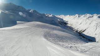 Obergurgl Hochgurgl Kirchenkarbahn amazing blue ski runs [upl. by Viens473]