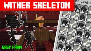 Easy Wither Skeleton Farm in Minecraft 116121 Without Wither RosesTutorial [upl. by Pucida]