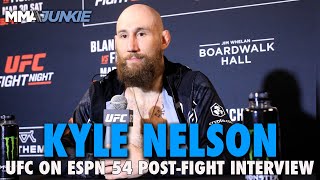 Kyle Nelson Plans to Sleep Nate Landwehr Should Callout Request Be Fulfilled  UFC on ESPN 54 [upl. by Aicen364]