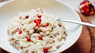 Risotto alla MelagranaRICETTA PERFETTASEMPLICE e GUSTOSA [upl. by Asalocin]