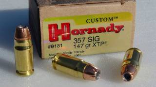 357 SIG Hornady XTP 147 gr AMMO TEST [upl. by Namyl]