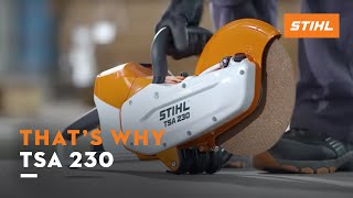 The STIHL TSA 230 cordless cutoff machine [upl. by Dott492]